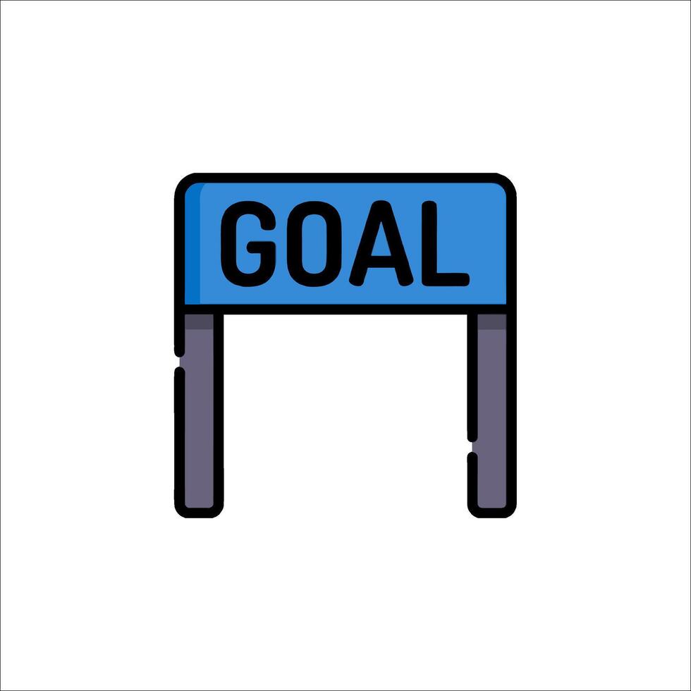 Goal sign icon illustration vector