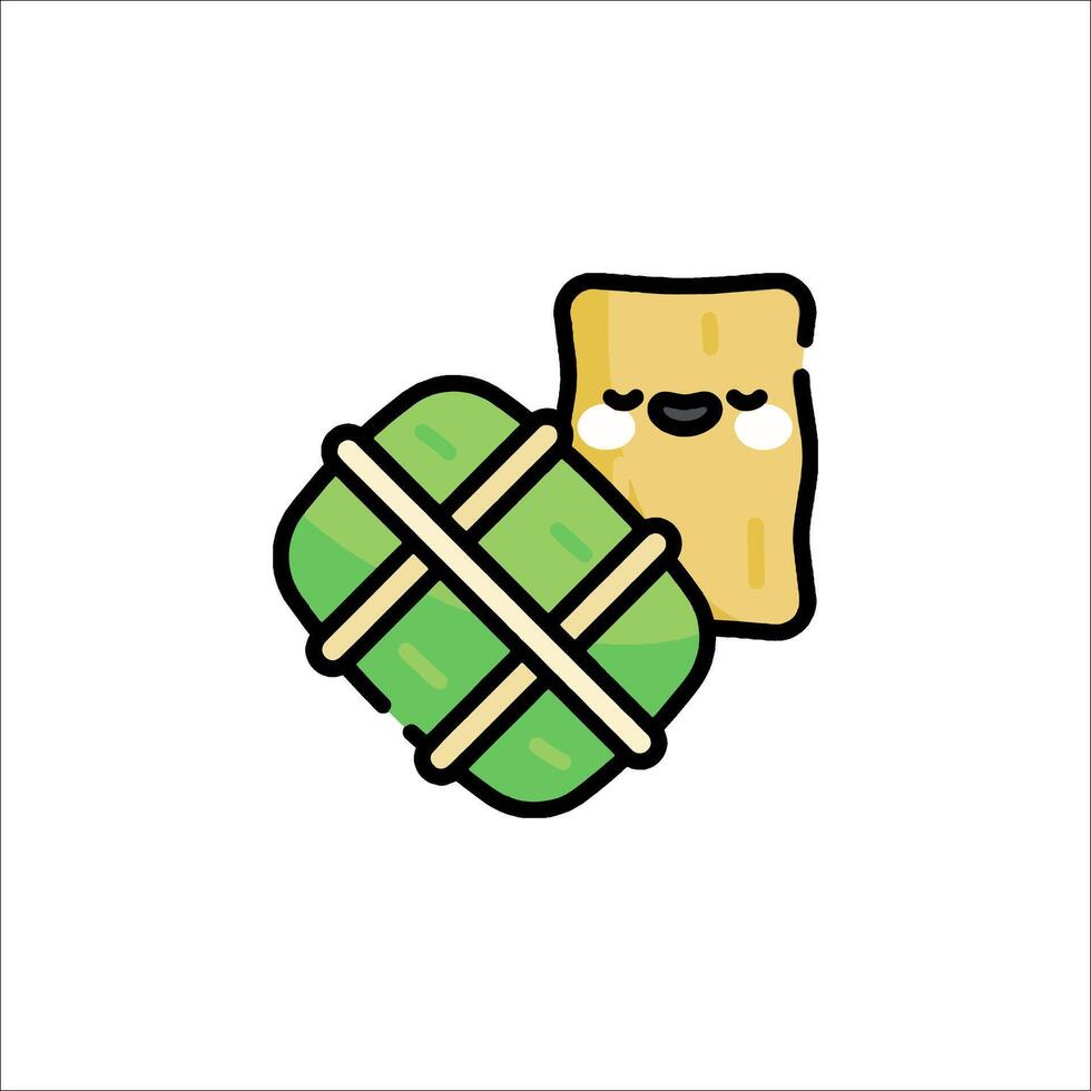 A cartoon character holding a piece of bread vector