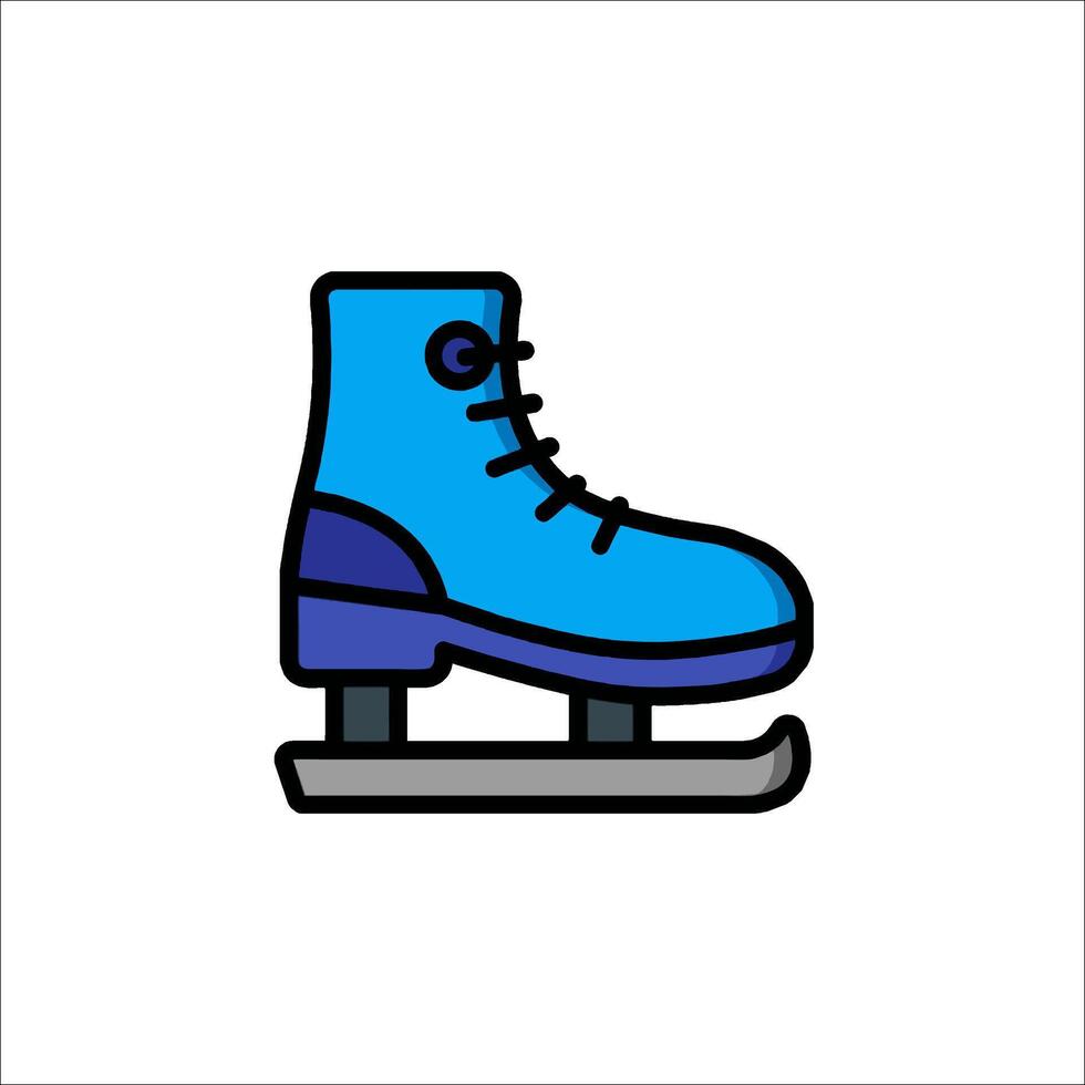 Ice skate icon isolated on white background vector