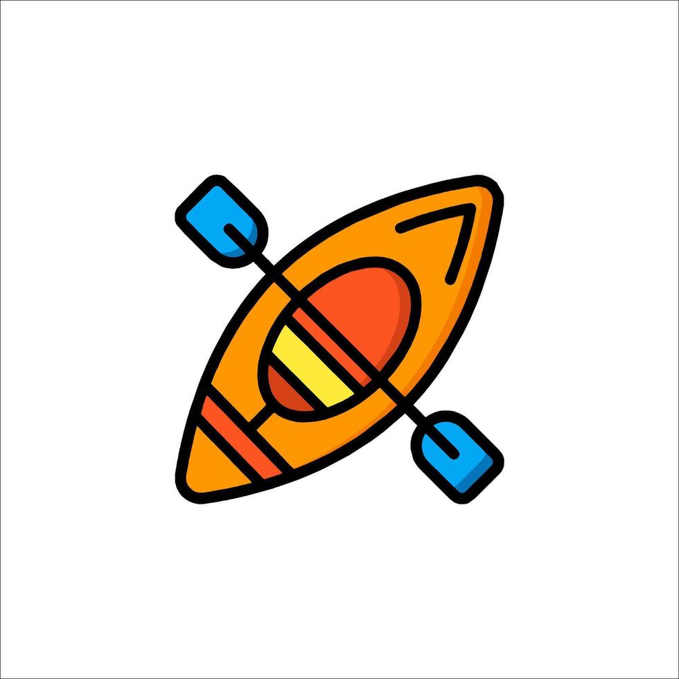 Kayak icon, line icon, kayak, kayak icon, kayak icon, kay vector