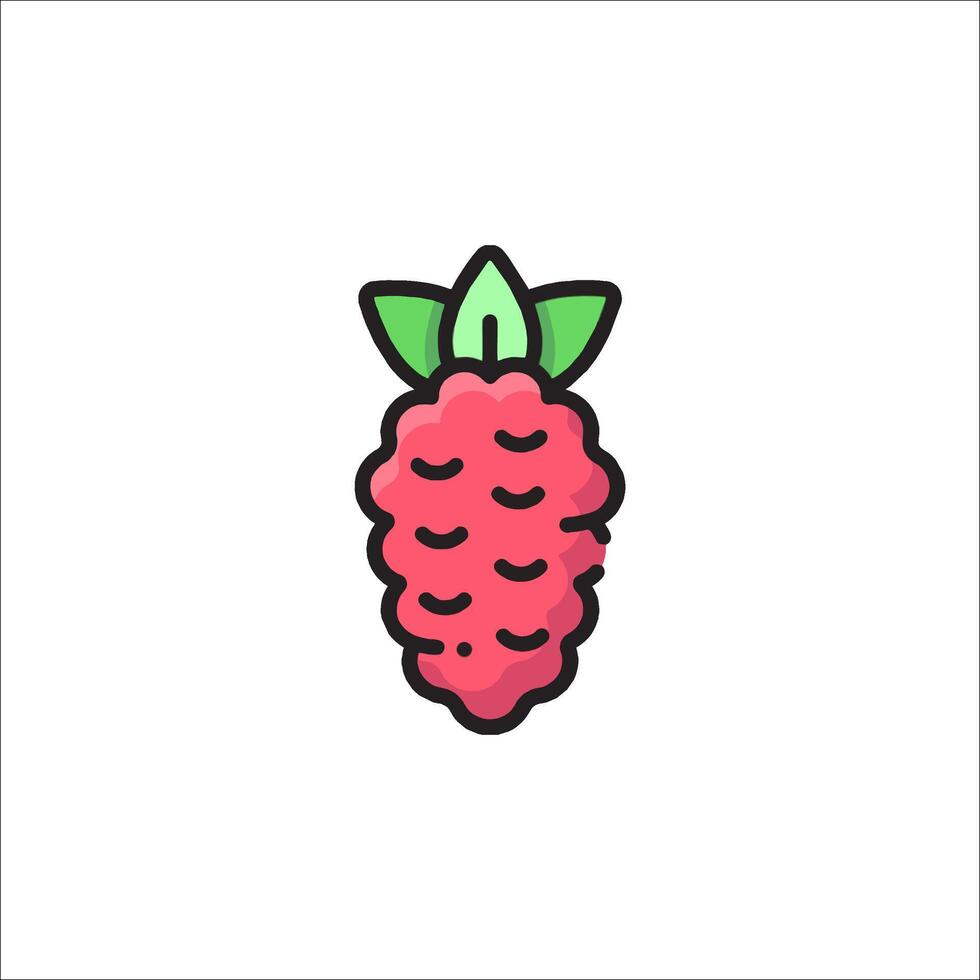 A raspberry icon on a white background vector