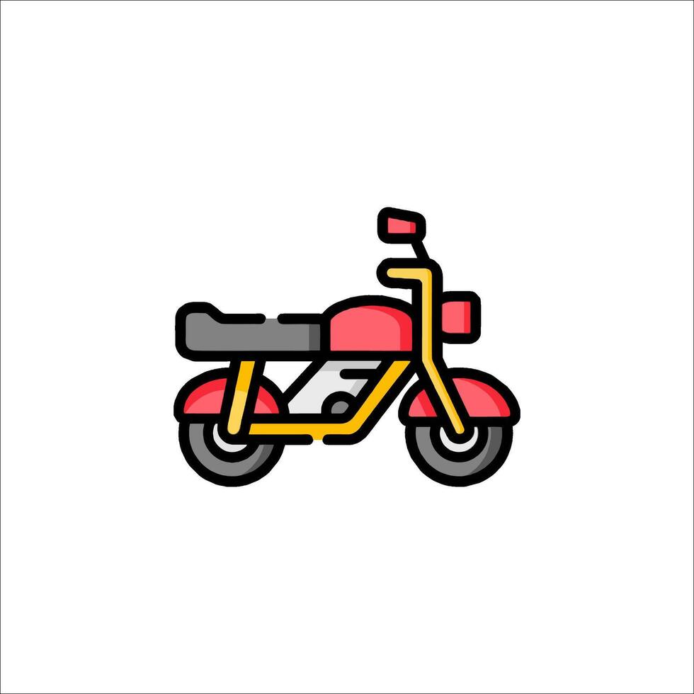 Motorcycle icon illustration vector