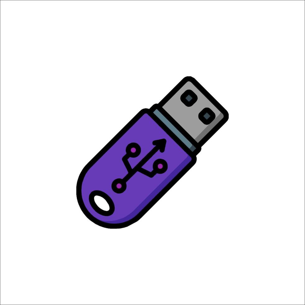 Usb flash drive icon illustration vector
