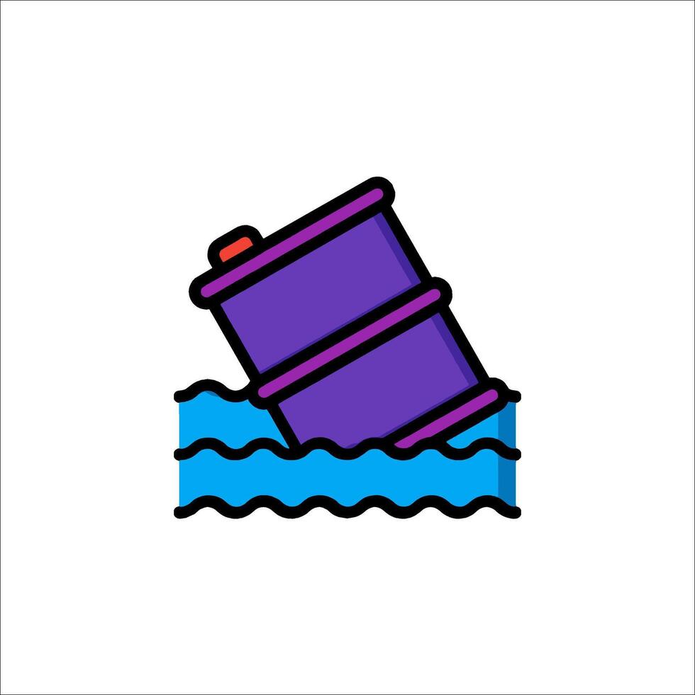 Barrel of oil icon illustration vector