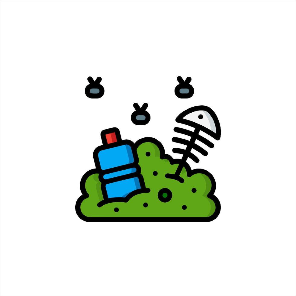 A green and blue icon of a bottle and a bottle vector