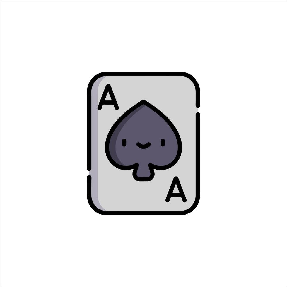 A card with a face and a heart on it vector