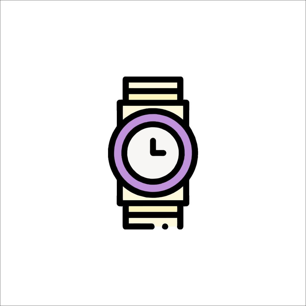 A watch icon on a white background vector