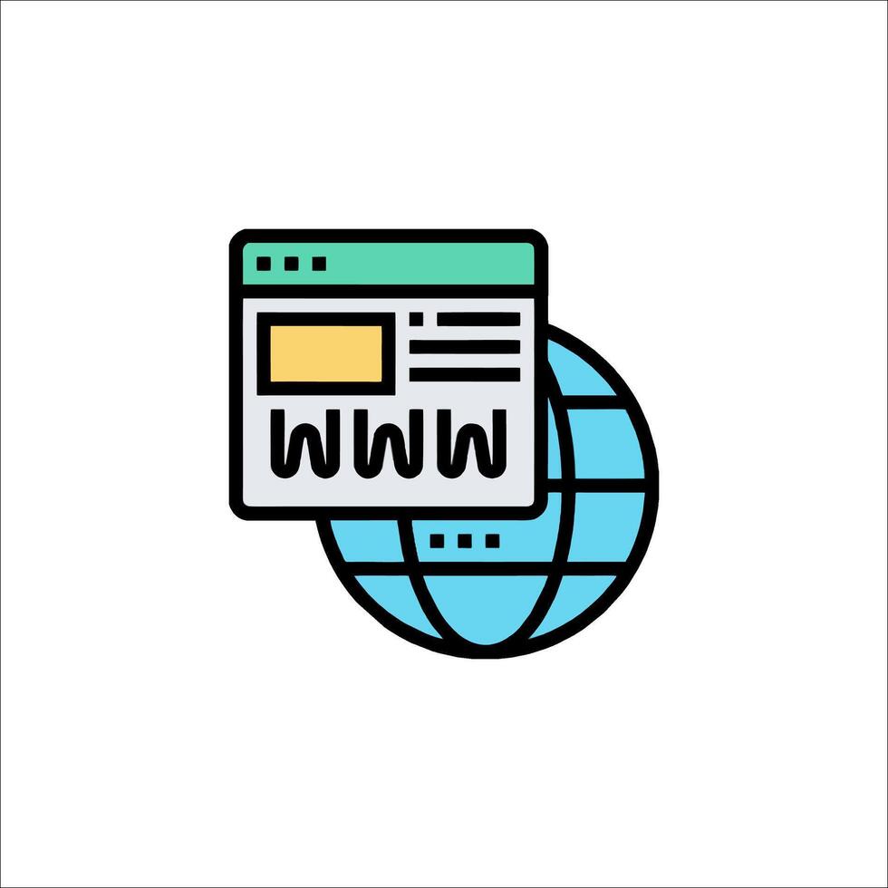 Web site icon illustration vector