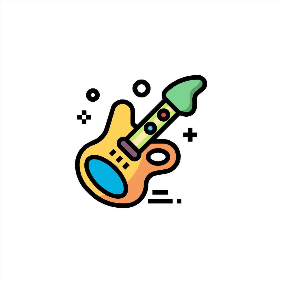 Guitar icon illustration vector
