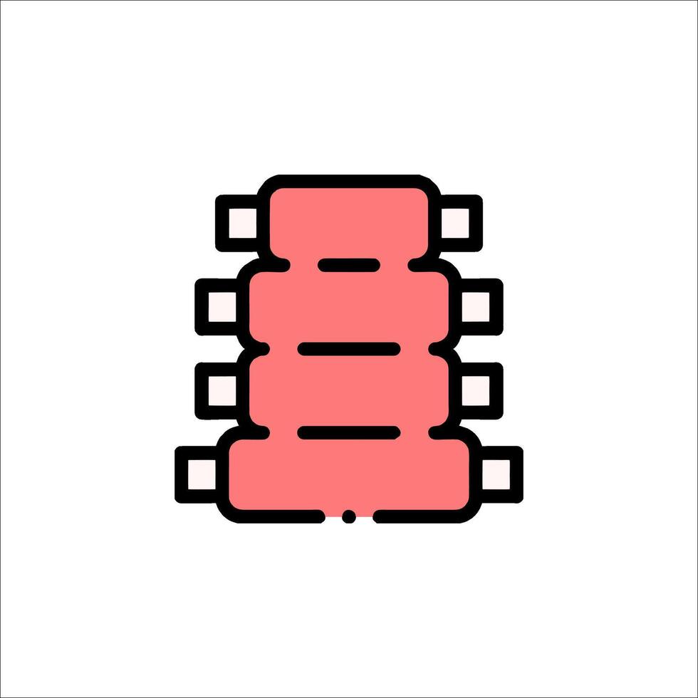 A stack of books icon on a white background vector
