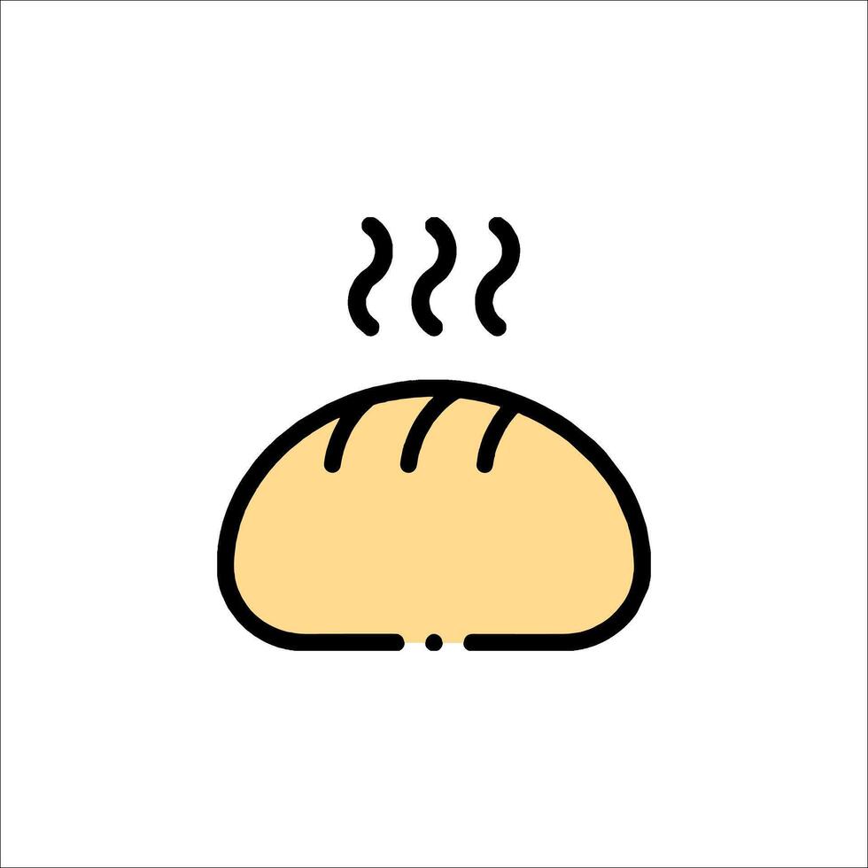 Bread icon on white background vector