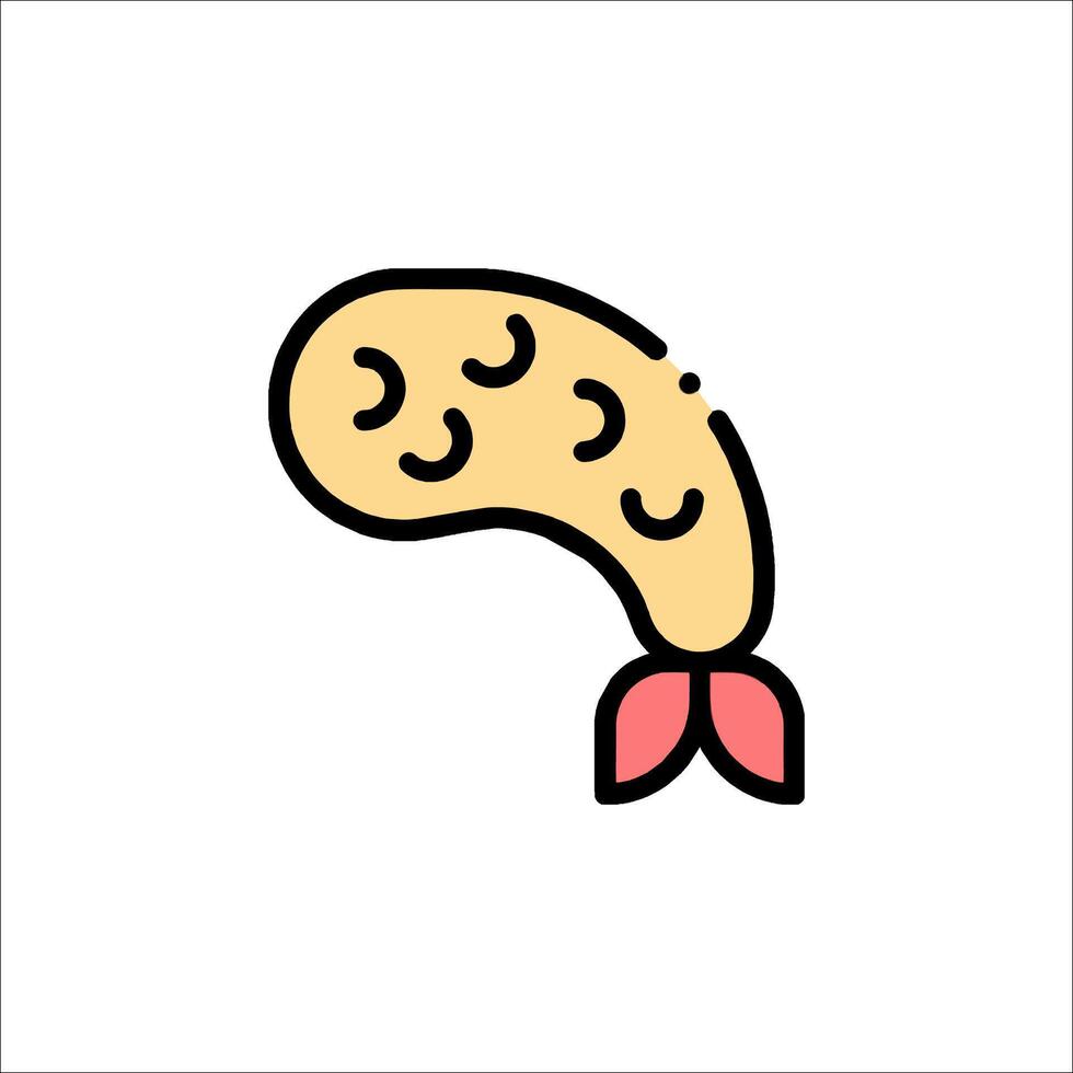A cartoon fish with a bow on its head vector