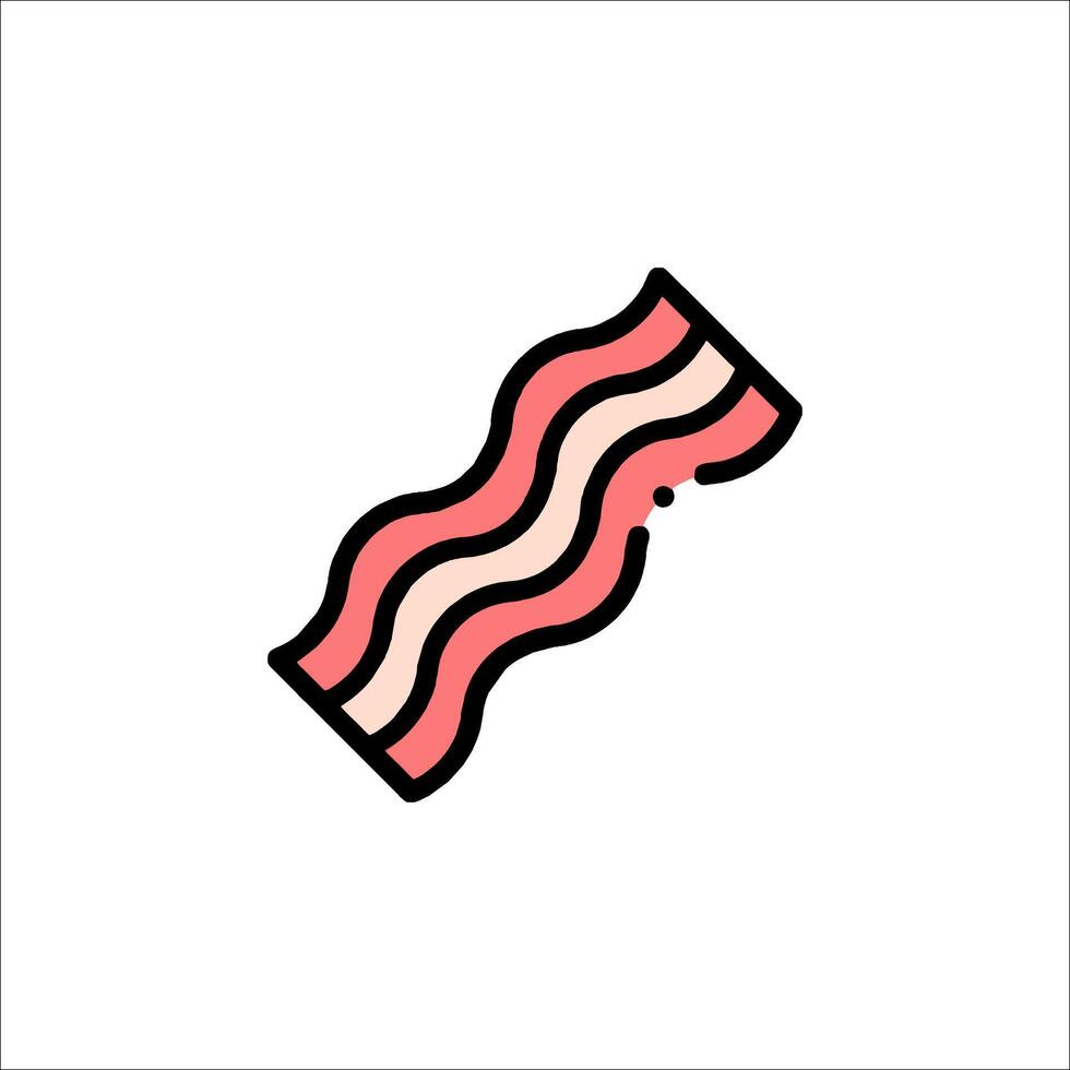Bacon icon illustration vector