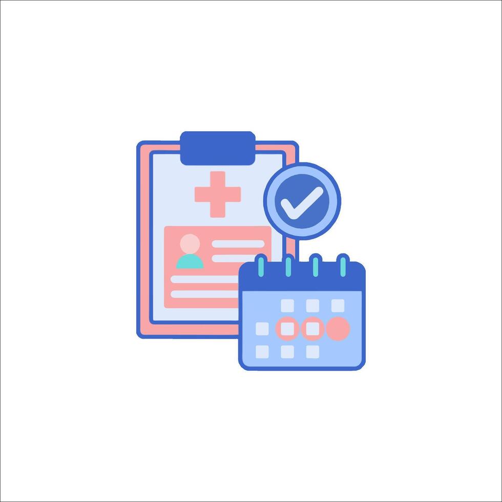 Medical appointment icon illustration vector
