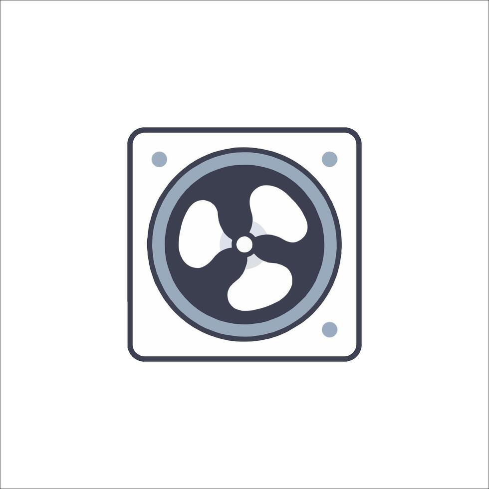 A fan icon on a white background vector