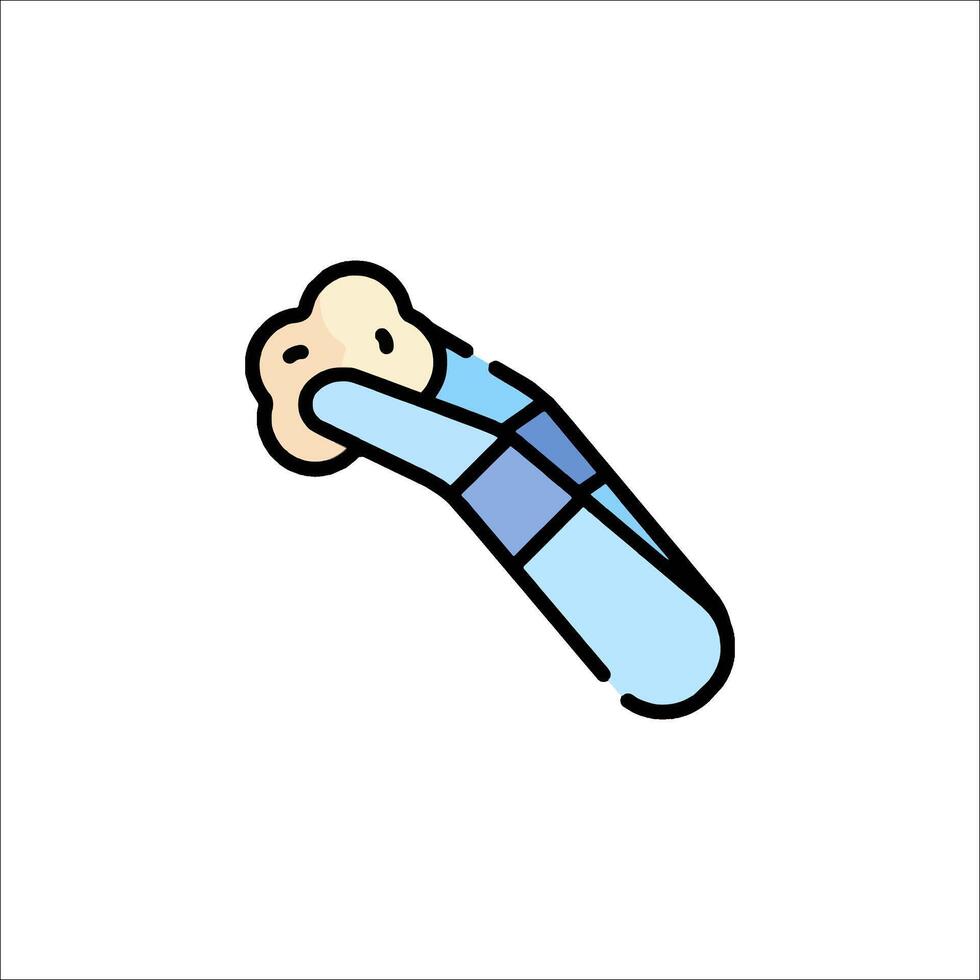 A cartoon character holding a piece of bread vector