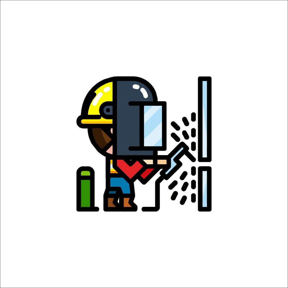 Welder icon illustration vector