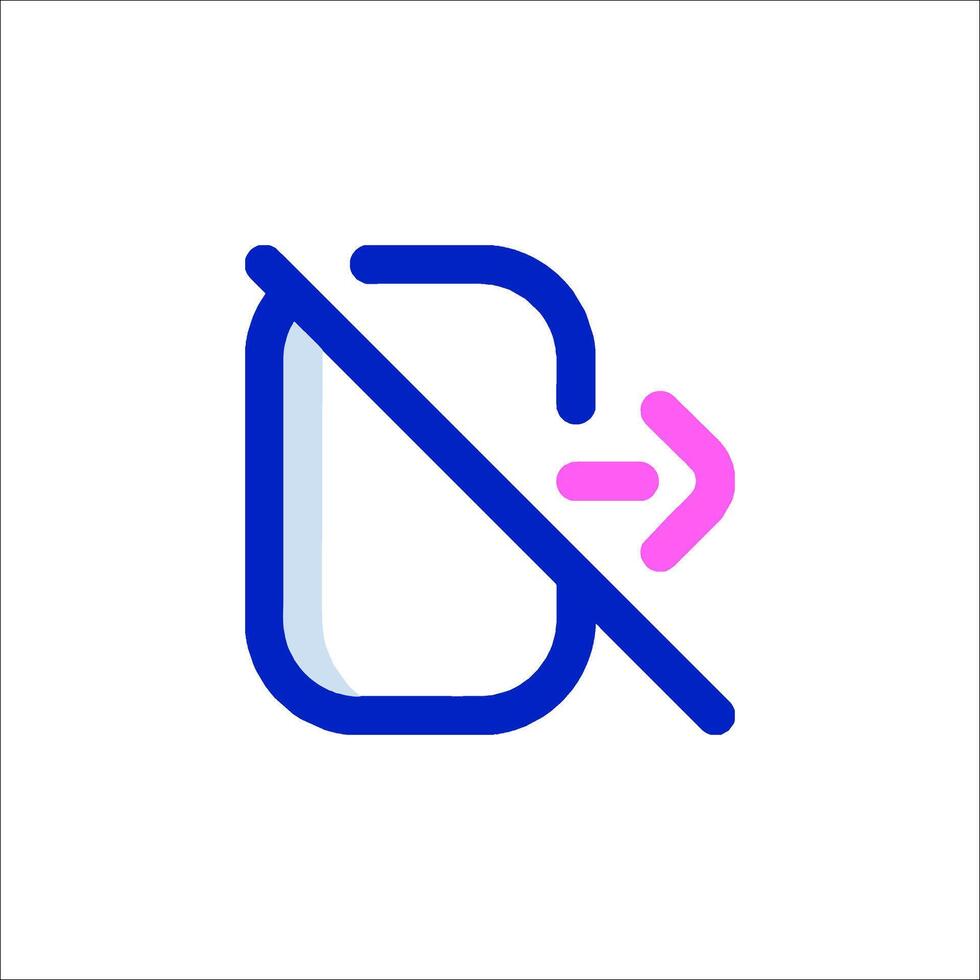No phone icon illustration vector