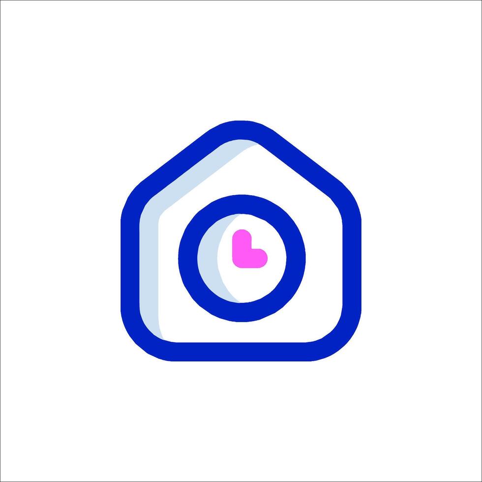 A house with a heart on it vector