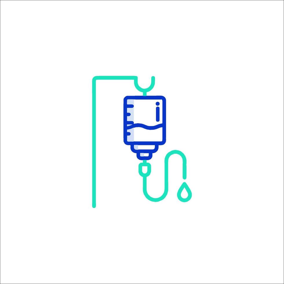 A drip icon with a drop of blood vector