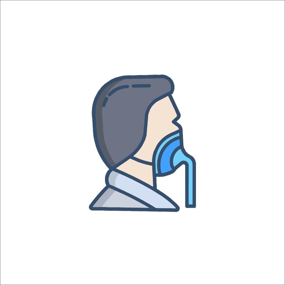 A man wearing a mask and holding a hose vector