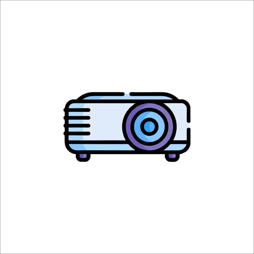 A projector icon on a white background vector