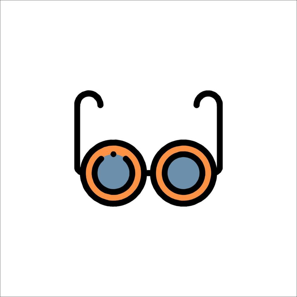 Glasses icon on white background vector