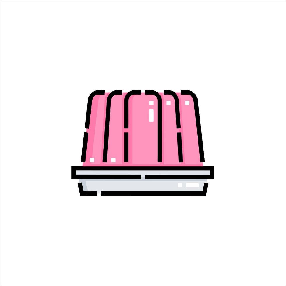 A pink ice cream container with a pink lid vector