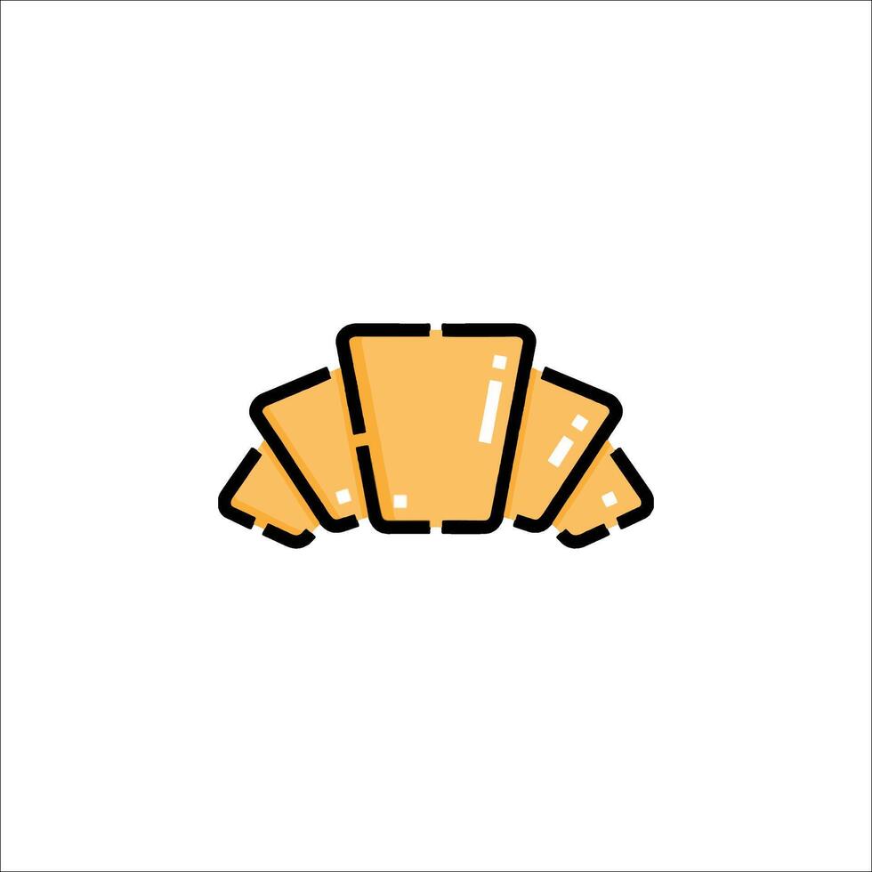 A simple icon of a slice of bread vector