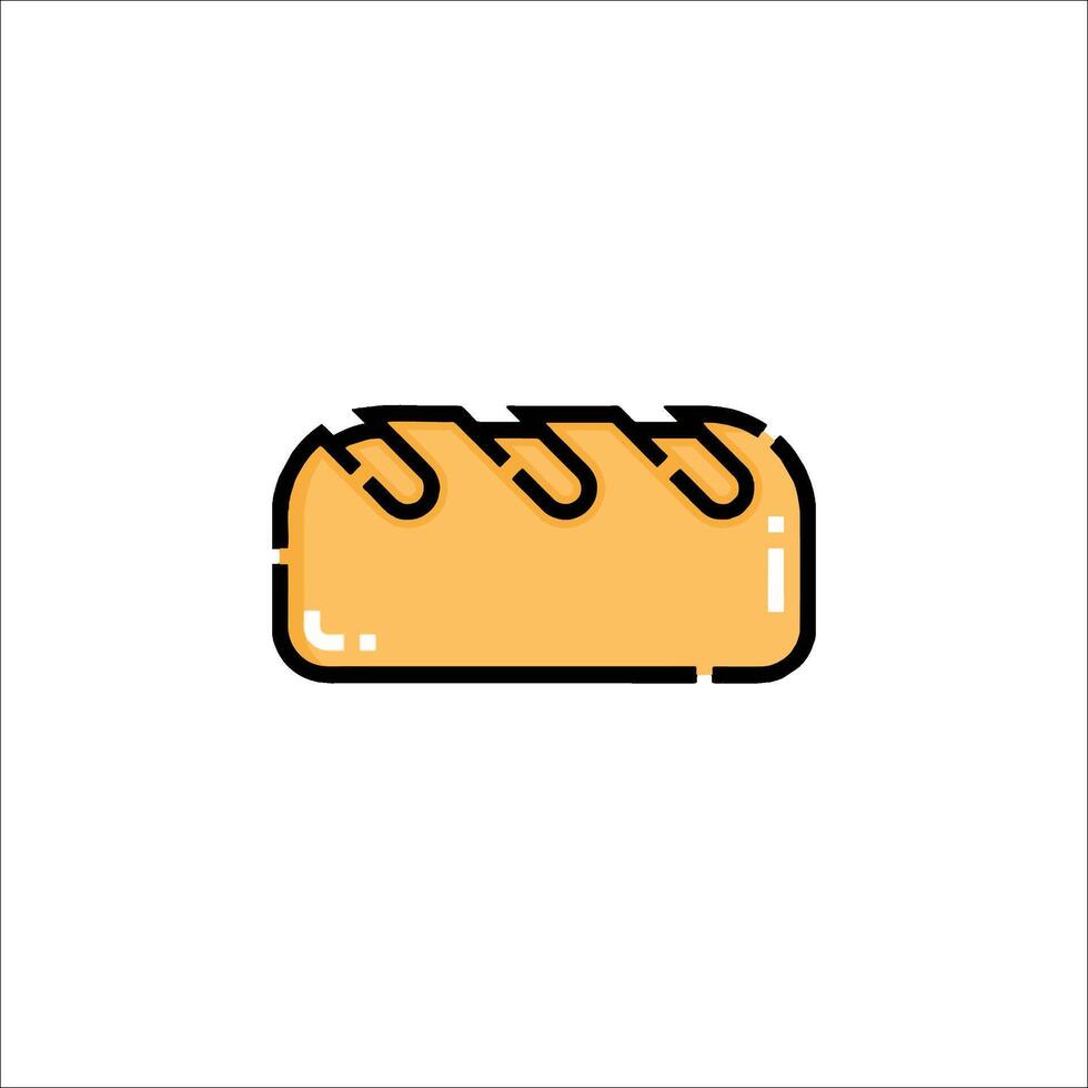 Bread icon illustration vector