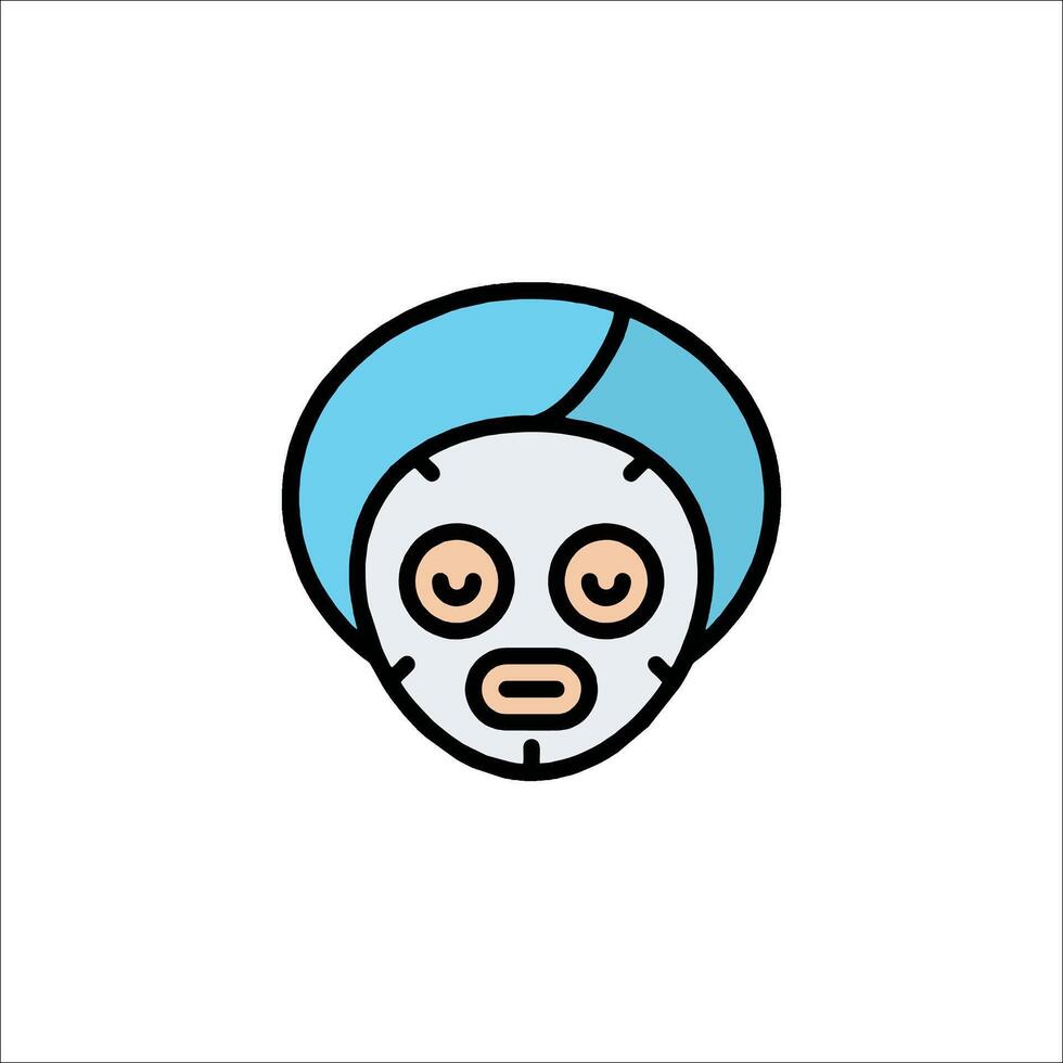 A cartoon character with a mask on his face vector