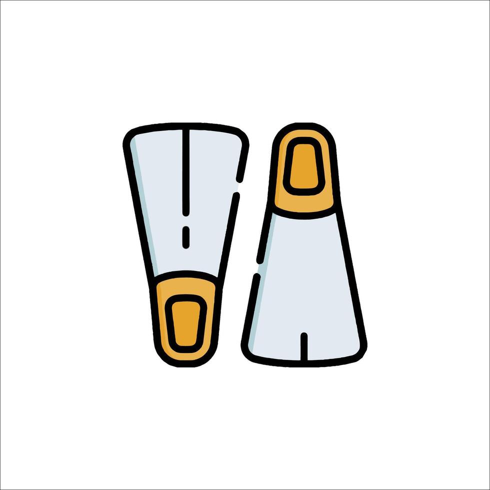 Two pairs of boots on a white background vector