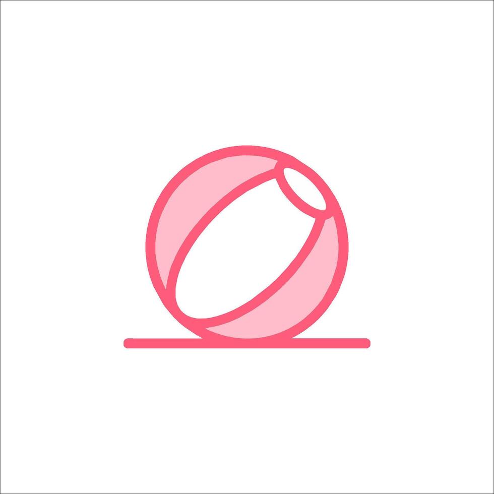 Beach ball icon illustration vector