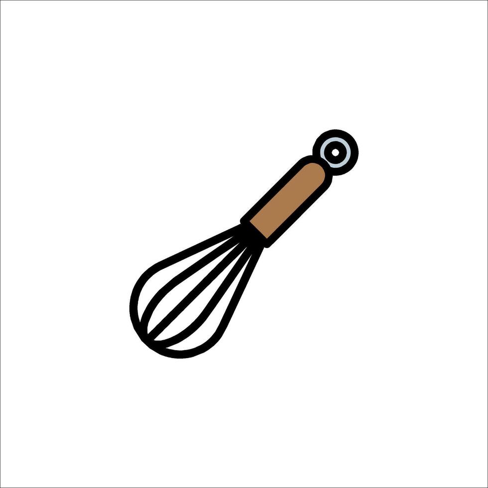 A whisk icon on a white background vector