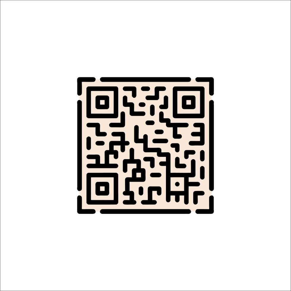 A qr code on a white background vector
