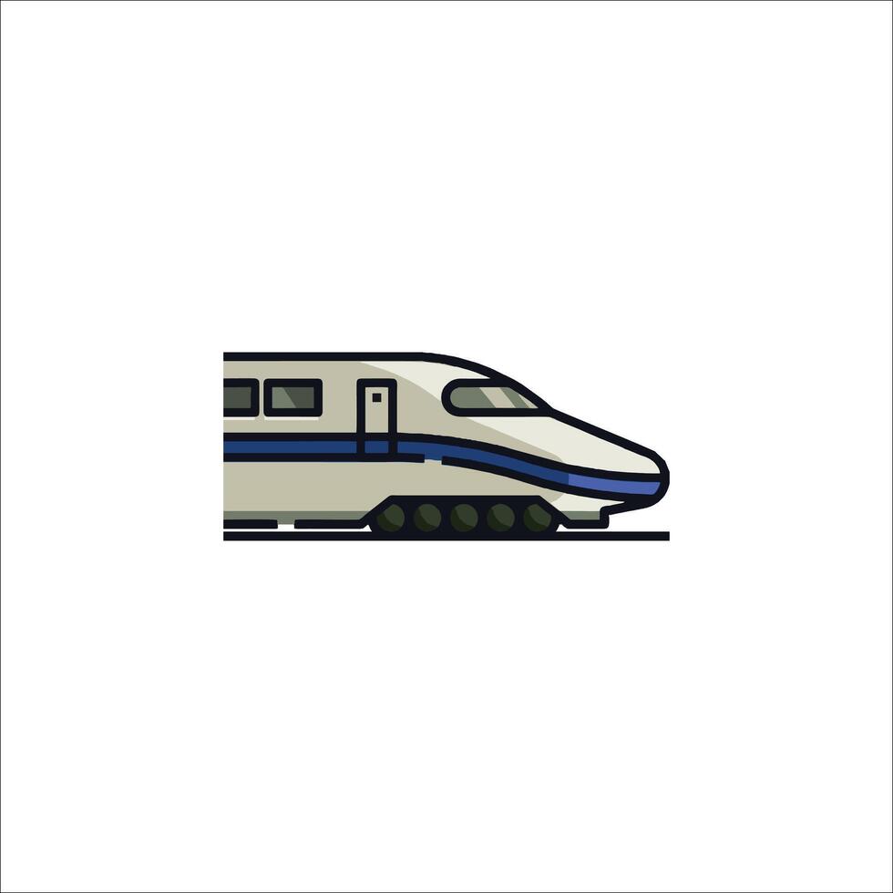 A train icon on a white background vector
