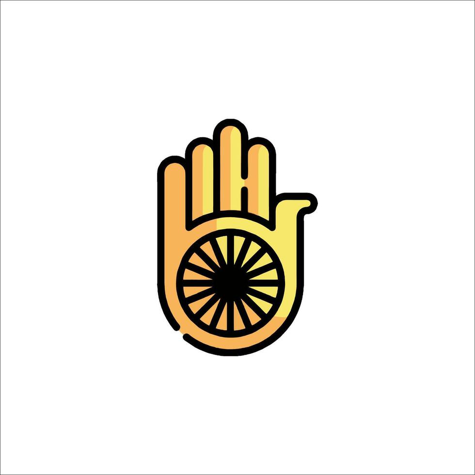 Hand logo with the title 'hand logo' vector