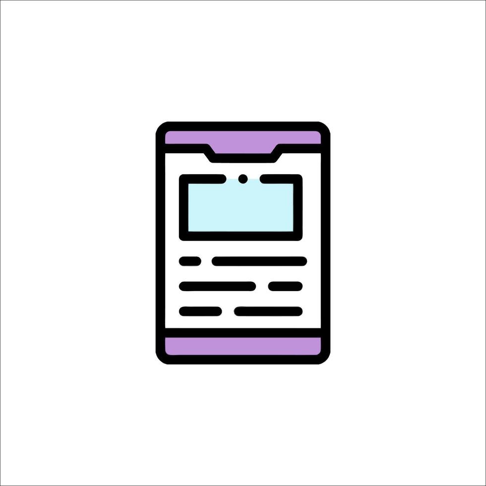A smartphone icon on a white background vector