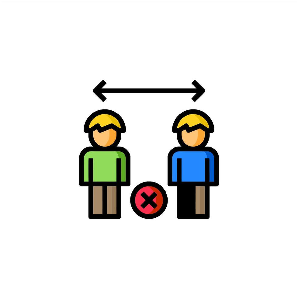Two people are standing in front of a cross vector