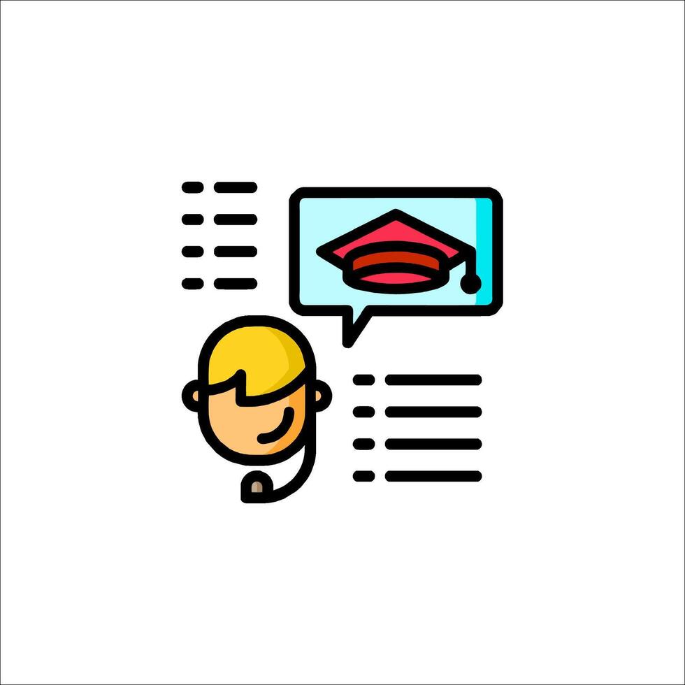 A person with a graduation cap on his head vector