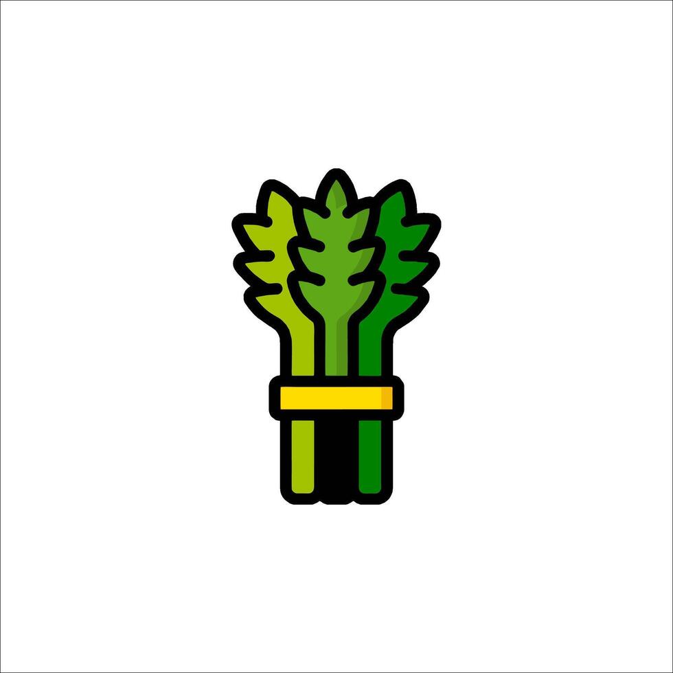 Asparagus icon illustration vector