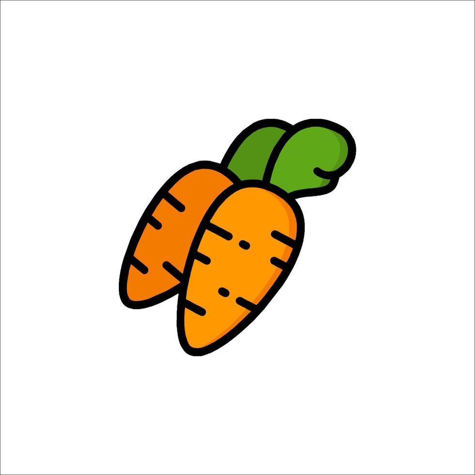 Carrots icon illustration vector