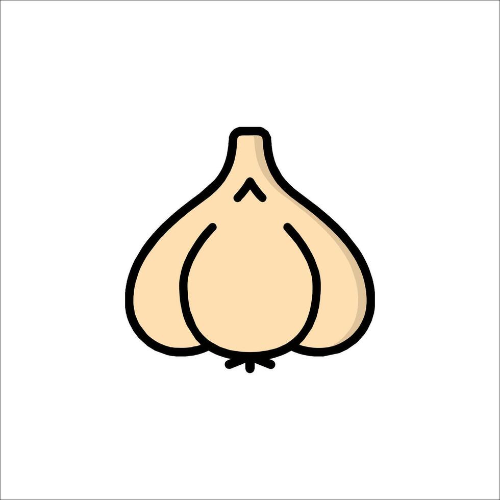 A garlic bulb icon on a white background vector