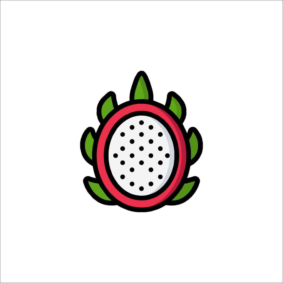 A dragon fruit icon on a white background vector