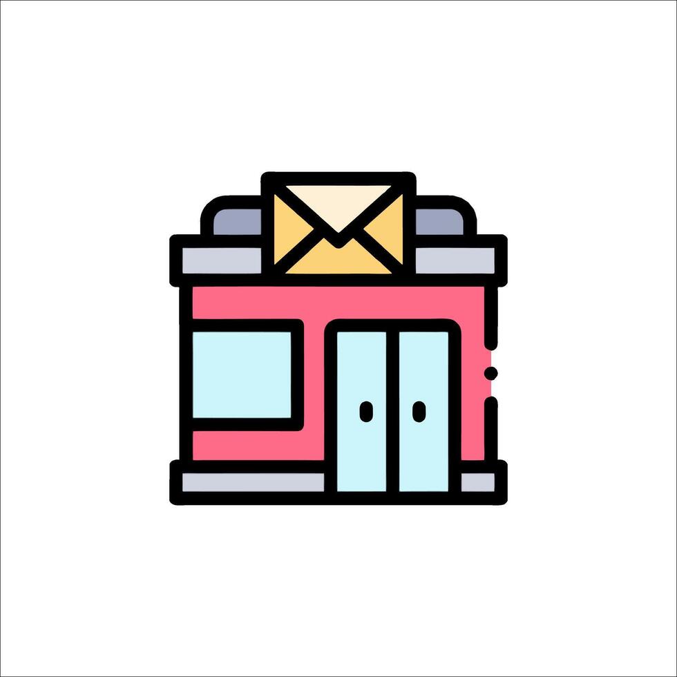 Mail box icon vector
