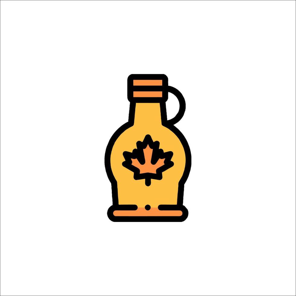 Canada maple syrup icon illustration vector