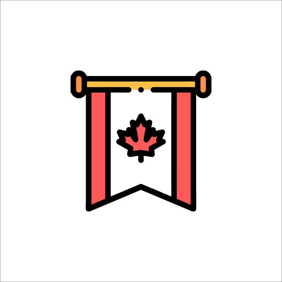 Canada flag icon vector