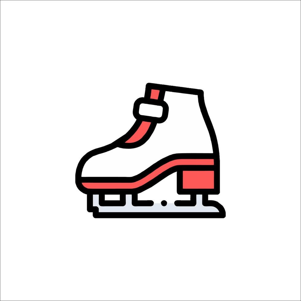 Ice skate icon illustration vector