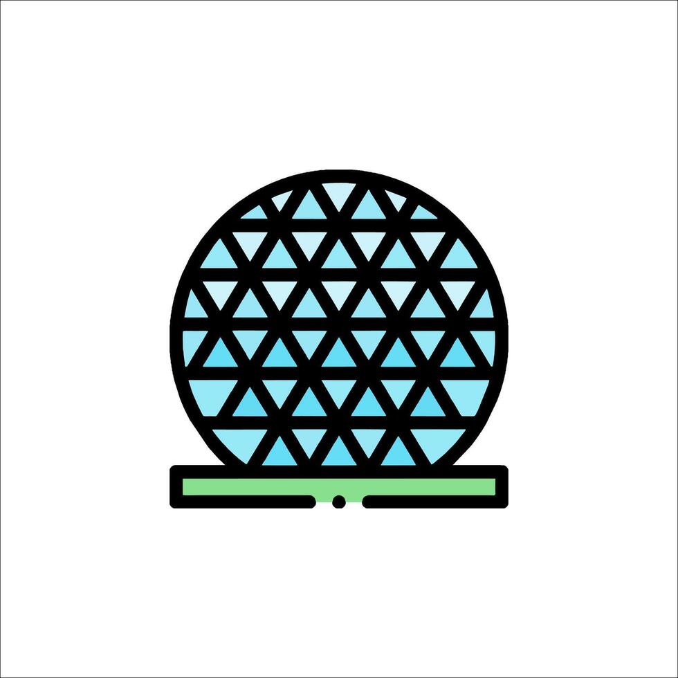 A ball with a triangle on top of it vector