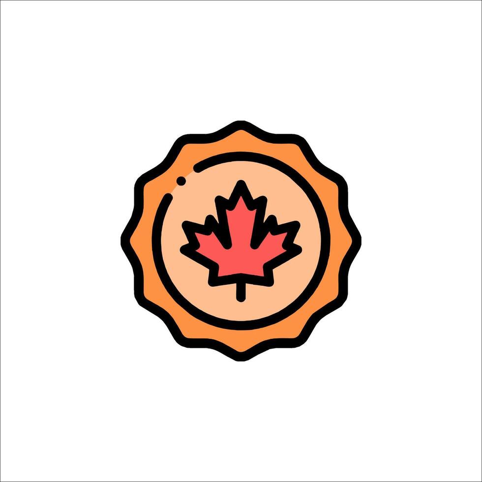 Canada flag icon illustration vector